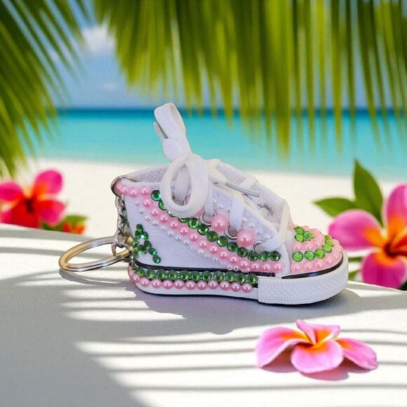 AKA Alpha Kappa Alpha Keychain Shoe Custom Made - Picture 3 of 4